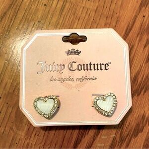 Juicy Couture heart earrings
